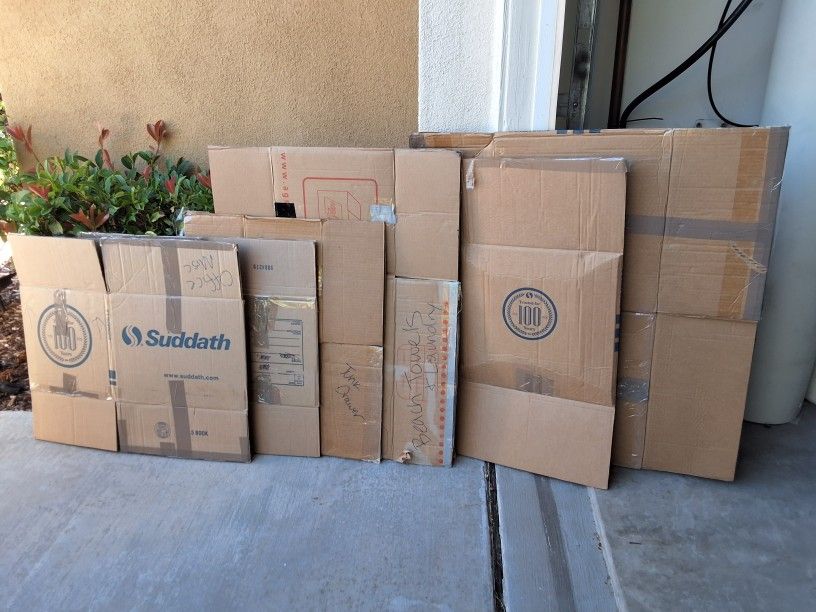 11 Assorted Moving & Storage Boxes – Durable, Multi-Size Packing Set

