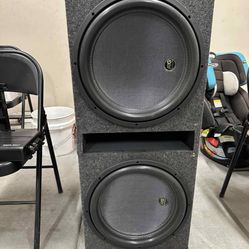 15" 4000W Transcend Subwoofers, Audio Amps, Capacitor, Fans-Great Deal