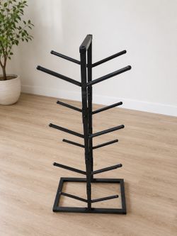Black Metal Freestanding Shoe Rack – Multi-Tier