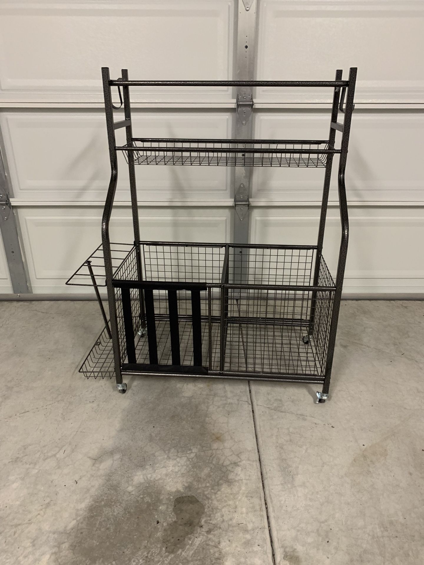 Mythinglogic Sports Equipment Garage Organizer – Rolling Ball & Gear Storage Rack