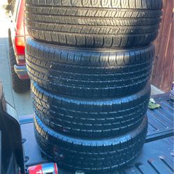 I Have  4 Tires In Good Condition They Have About 80 Percent Size 195/65/15 Two Good years And Two Hankkok