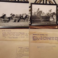 Old Original Horse Racing Memorabilia Photos