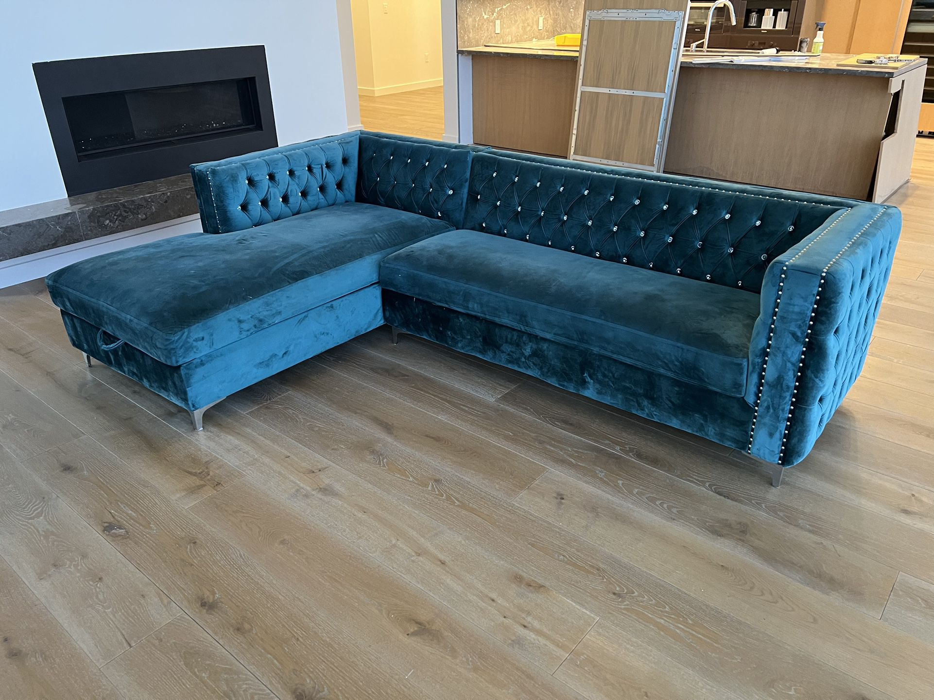 Green Sectional Couch 