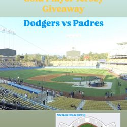 Dodger Tickets - 06/18/2025 GOLD JERSEY GIVEAWAY NIGHT