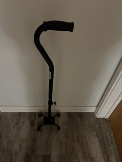 Adjustable walking Cain quad feet