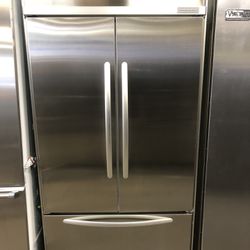 Kitchen Aid 42”Wide Built In French Style Refrigerator Stainless Steel 