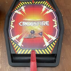 Crossfire Vintage Game With 24 Marbles And Two Spinner Pieces 