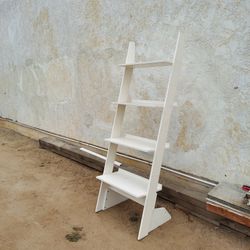 White Slanted Bookshelf