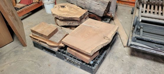 Walnut slab remnants palette