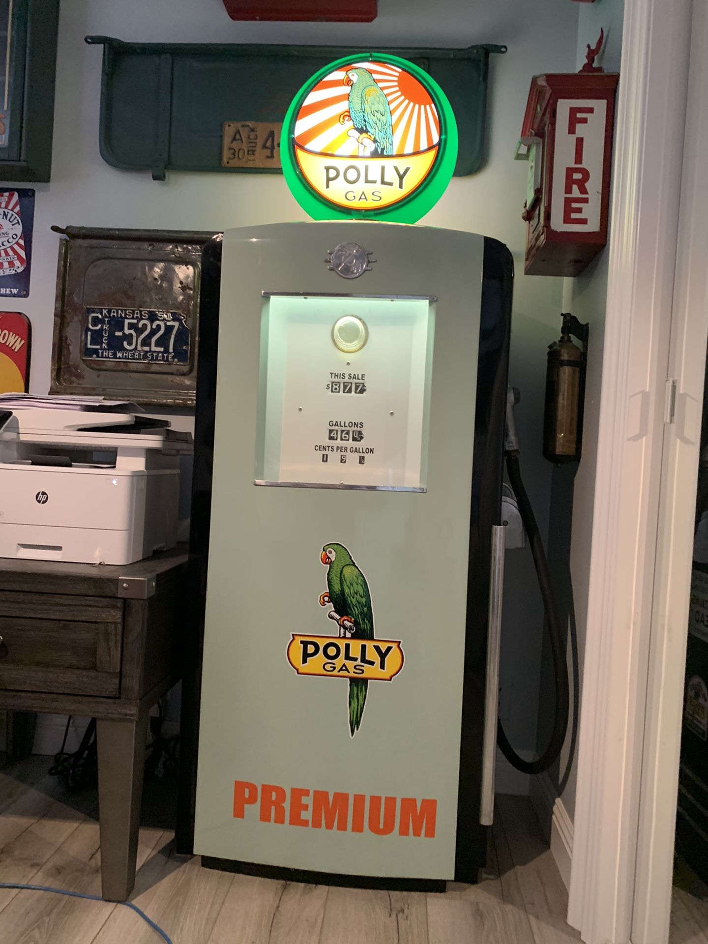 1940’s Antique Southwest Gas Pump. Fully restored. Original not reproduction.