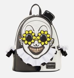 Loungefly Terrifier Exclusive Art the Clown Glow Cosplay Mini Backpack