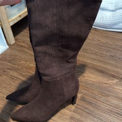 Brown Suede Boots