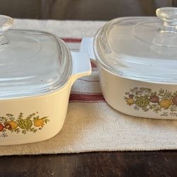Vintage Corning Ware Spice of Life cookware and lids