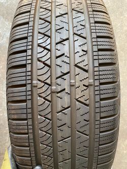 1) 235/55/19 Continental Cross Contact Tire  New Condition   Tread measures 10/32  DOT 4018  $100 for One  I carry other sizes as well
