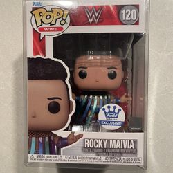 Rocky Maivia Funko Pop *MINT* Funko Shop Exclusive Metallic WWE 120 with protector The Rock Dwayne Johnson Wrestling Sports