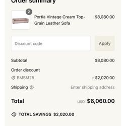 Brand New Full Grain Leather Couches