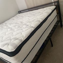 King Size Bed, Mattress and Box Spring 