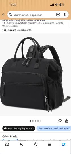 Diaper bag.
