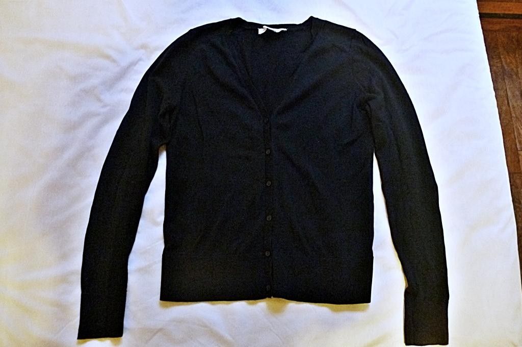 NWOT - LOFT Black Cotton Cardigan, Size XS