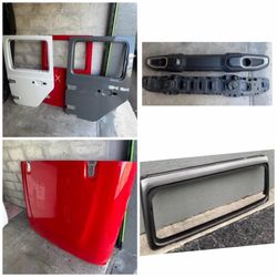 2018 2024 Jeep Wrangler JL and Gladiator Jt Parts Hoods Doors Bumper Tailgate