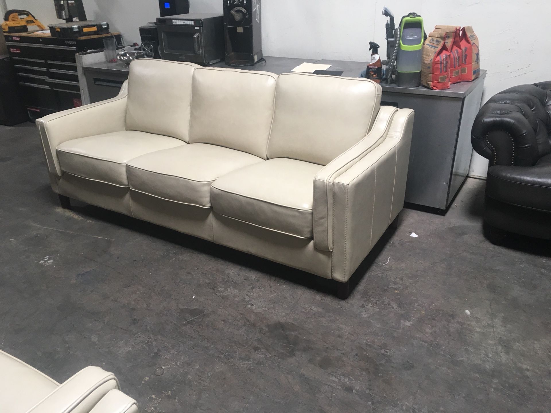 Dobson 2piece Top Grain Leather Set Sofa, Loveseat/sofa for Sale in