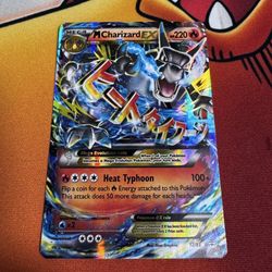M Charizard Ex Pokemon Card 