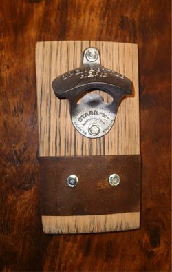 Mancave Bourbon Barrel Bottle Opener