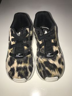 ***Girl Cheetah Adidas size 7C only $20***