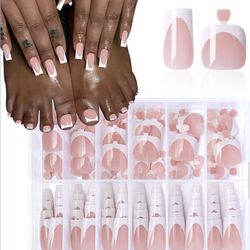 Nude French Tip Press On For Nails & Toes