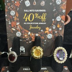 ALL COLORED STONE JEWELRY 40% OFF 