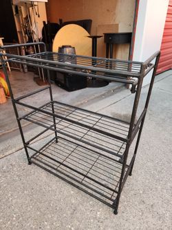 3-Tier Metal Wire Shelf Rack