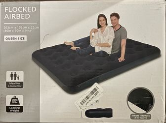 New Queen Size Flocked Airbed