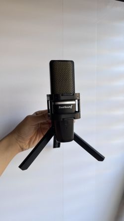 Microphone with Mic Stand Zealsound and USB cable for Gaming, Work, Streaming