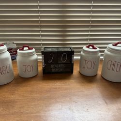 Rae Dunn Christmas Canister Sets