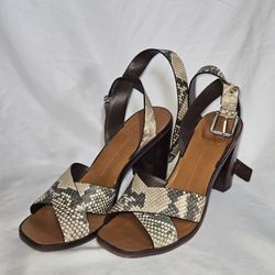 Women's Slingback Heels With Ankle Straps Size 8 By Dolce Vita