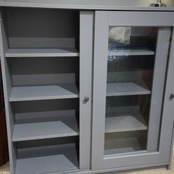 Ikea Cabinet With Sliding Doors and Adjustable Shelves