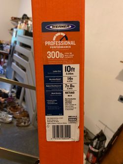 Werner 10 ft 300 lb capacity ladder