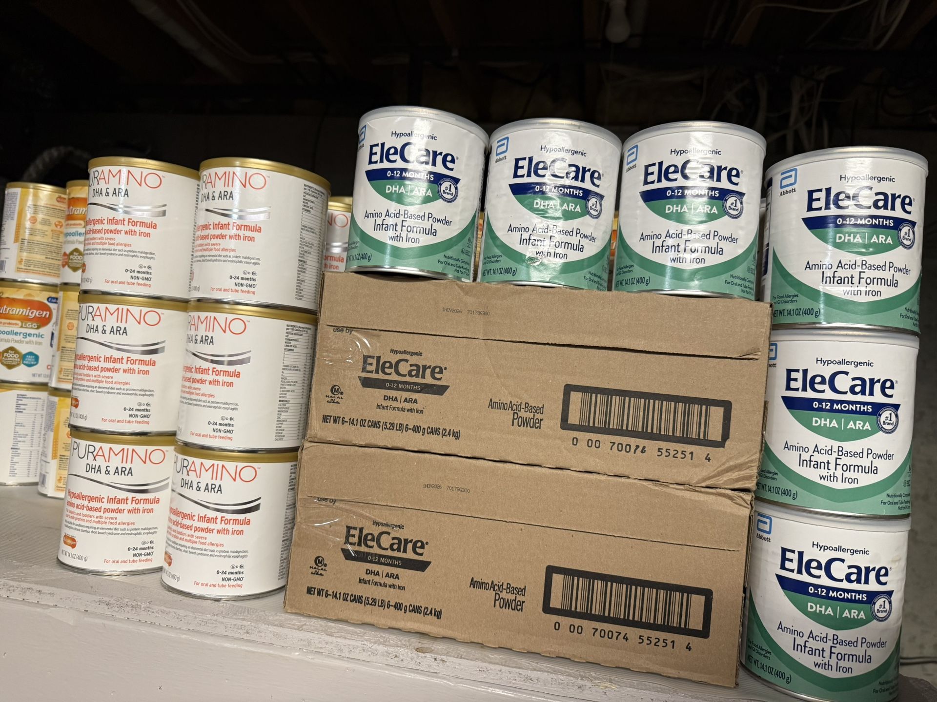 Elecare Infant Formula And Puramino Infant Formula