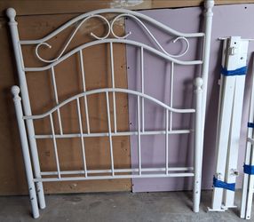 White Wrought Iron Bedframe