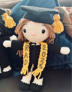 CROCHETED GRAD DOLL