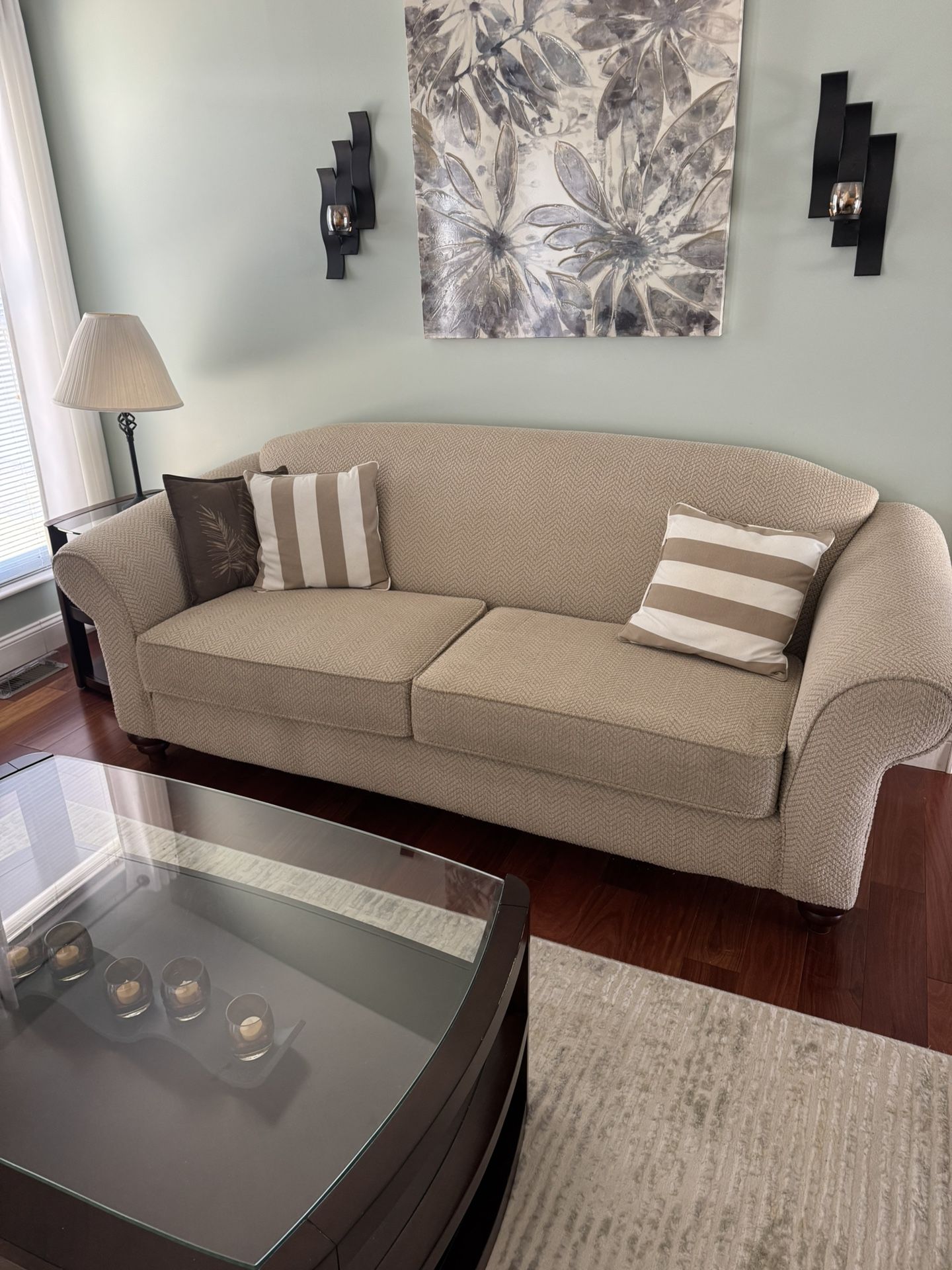 Sofa and loveseat