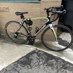 Used Cannondale Synapse Carbon Fiber Road Bike Bicycle Exercise Ride Gym