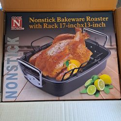 NWT! Cook 'n Home Nonstick Roaster w  Rack