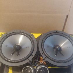 KICKER 1 PAIR 6.5" 300 WATTS COMPONENT SET WITH CROSSOVER CAR SPEAKER