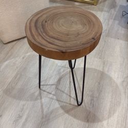 Wood Finish Stool