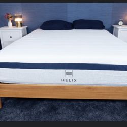 Queen Helix Midnight Mattress Bed Like New 
