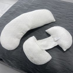 Pregnancy Pillow - Full Body Maternity Support for Back & HIPS, Soft Sleeping Pillow with Removable Cover, Comfort for Side Sleepers and Pregnancy