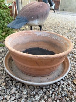 Terracotta plant pot, 7” high x 15”wide