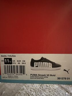 Size 11.5 Men Show Black And White Puma