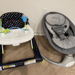 Baby Walker & Electronic Baby Swing (Brand New)